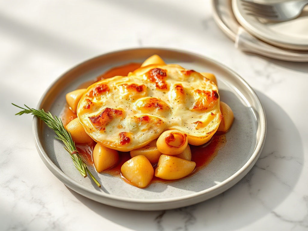 Aardappel-pompoen gratin uit de mini-oven