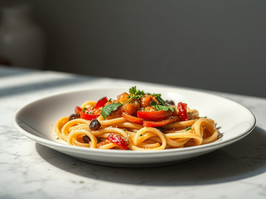 Zomerse Ratatouille-pasta uit de pan