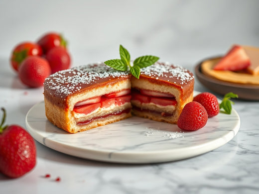 Klassieke Franse Aardbeientaart met Banketbakkersroom