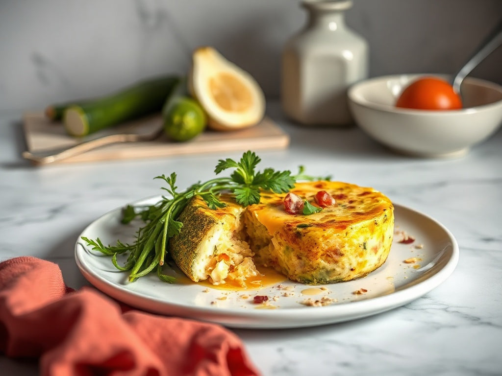 Zomerse Courgette-Quiche met Kruiden en Kaas