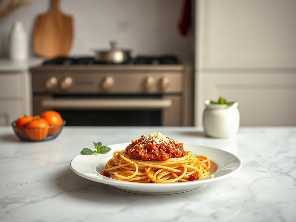 Spaghetti bolognese op de kookplaat