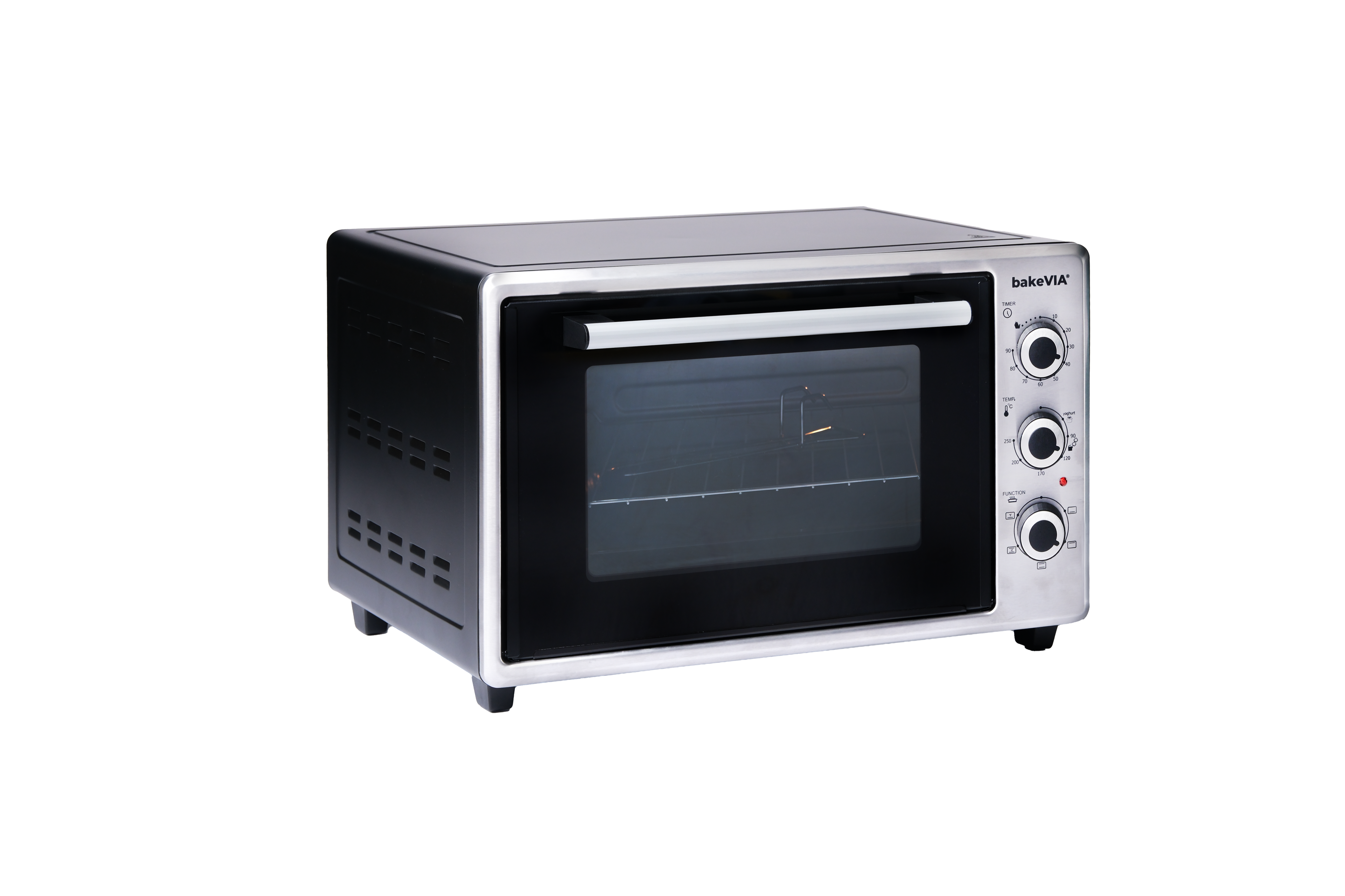 bakeVIA Mini Oven 35 L — Series 2 (Black & Inox)