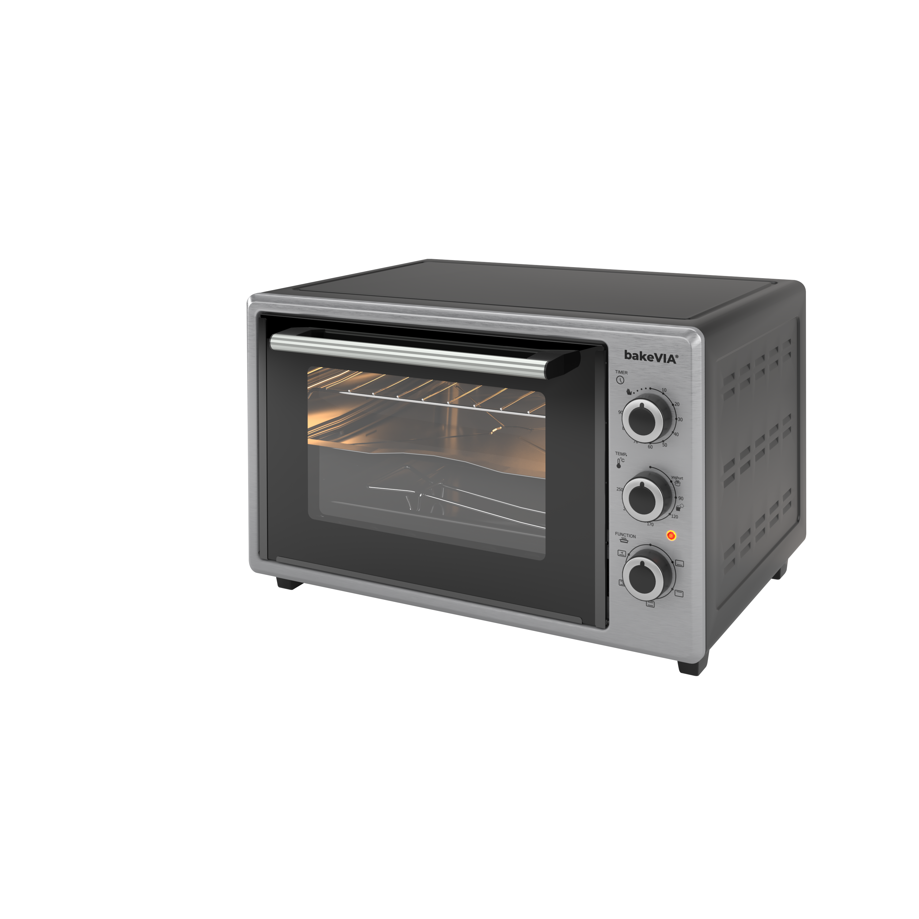 bakeVIA Minibackofen 35 L — Series 2 (Schwarz & Inox)