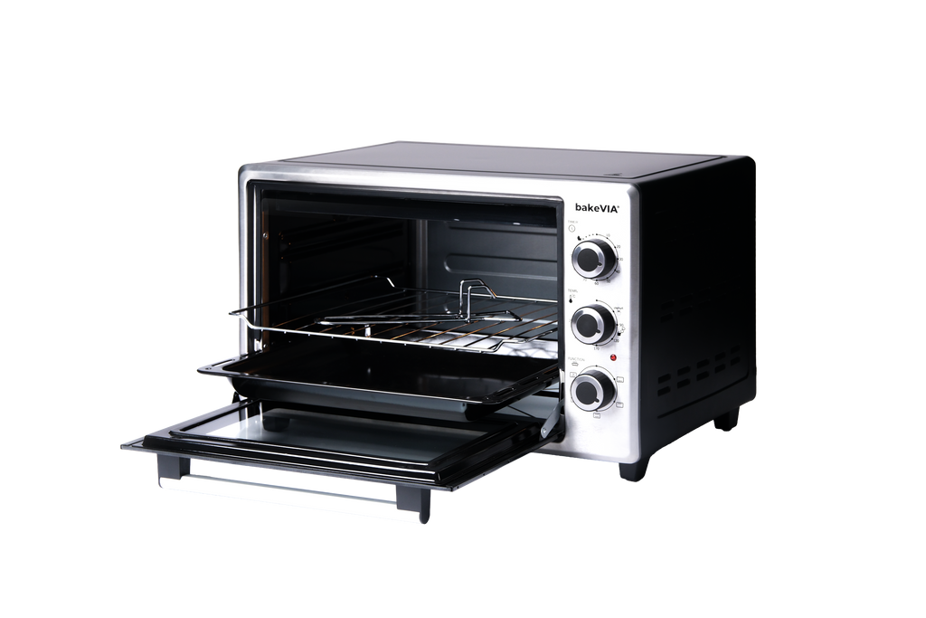 bakeVIA Mini Oven 35 L — Series 2 (Black & Inox)