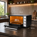 bakeVIA Minibackofen 45 L — Series 2 (Schwarz & Inox)