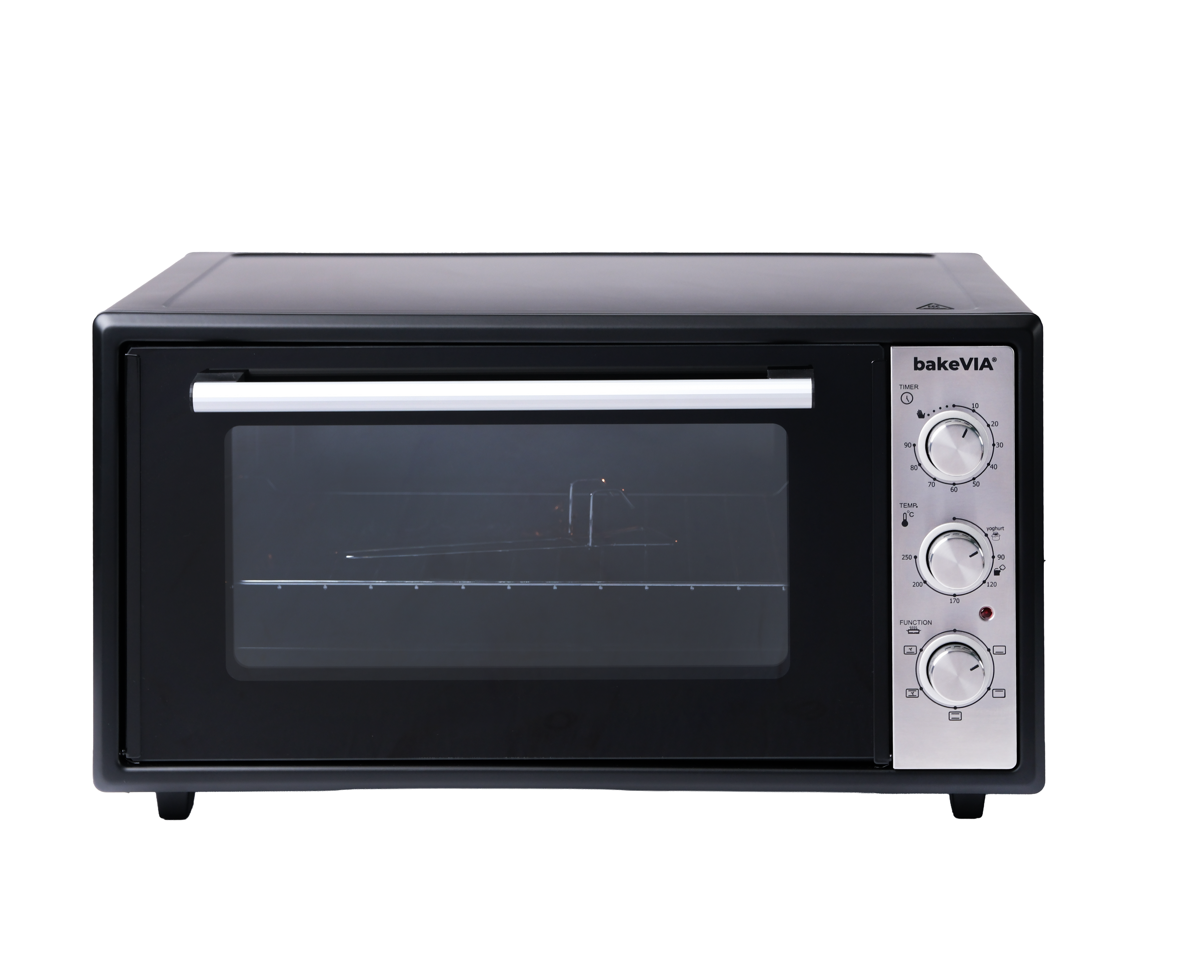 bakeVIA Mini Oven 45 L — Series 2 (Black & Inox)