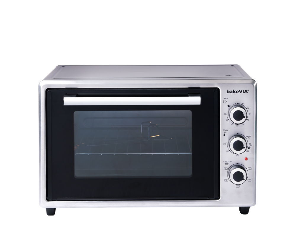 bakeVIA Mini Oven 35 L — Series 2 (Black & Inox)