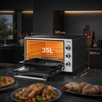 bakeVIA Minibackofen 35 L — Series 2 (Schwarz & Inox)