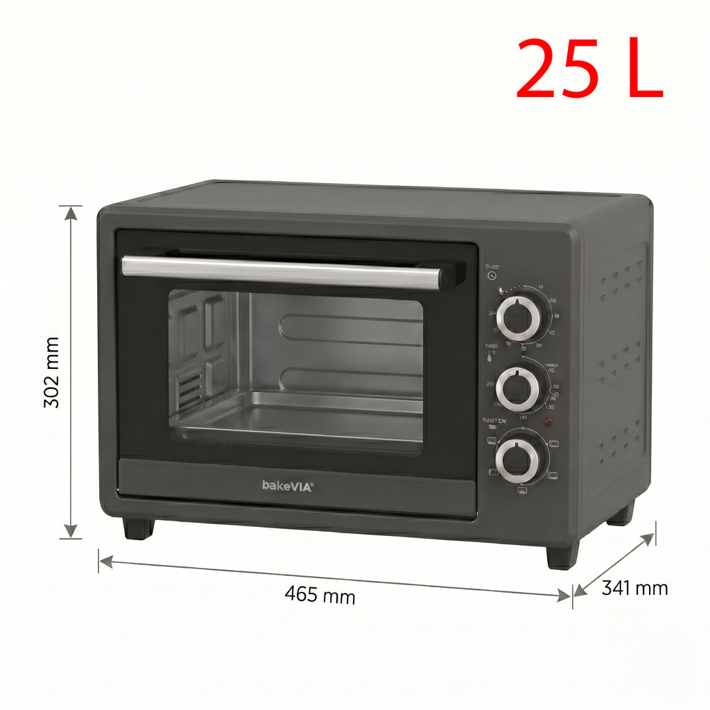 bakeVIA Mini-Oven 25 L – Compact met hetelucht & grill