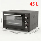bakeVIA Mini-Oven 45 L – Grote heteluchtoven, volledig geëmailleerd