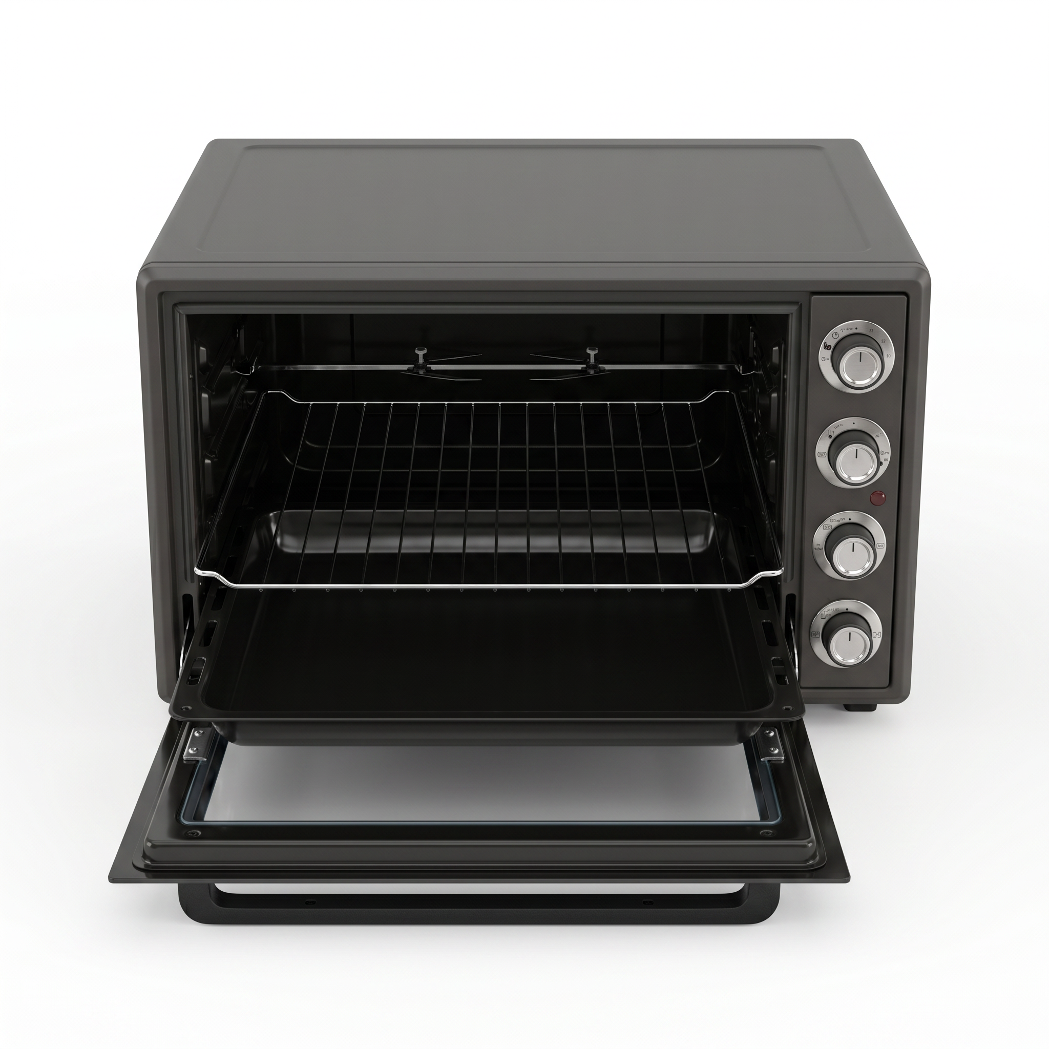 bakeVIA Minibackofen 60 L – Mit Drehspieß & 6 Stufen