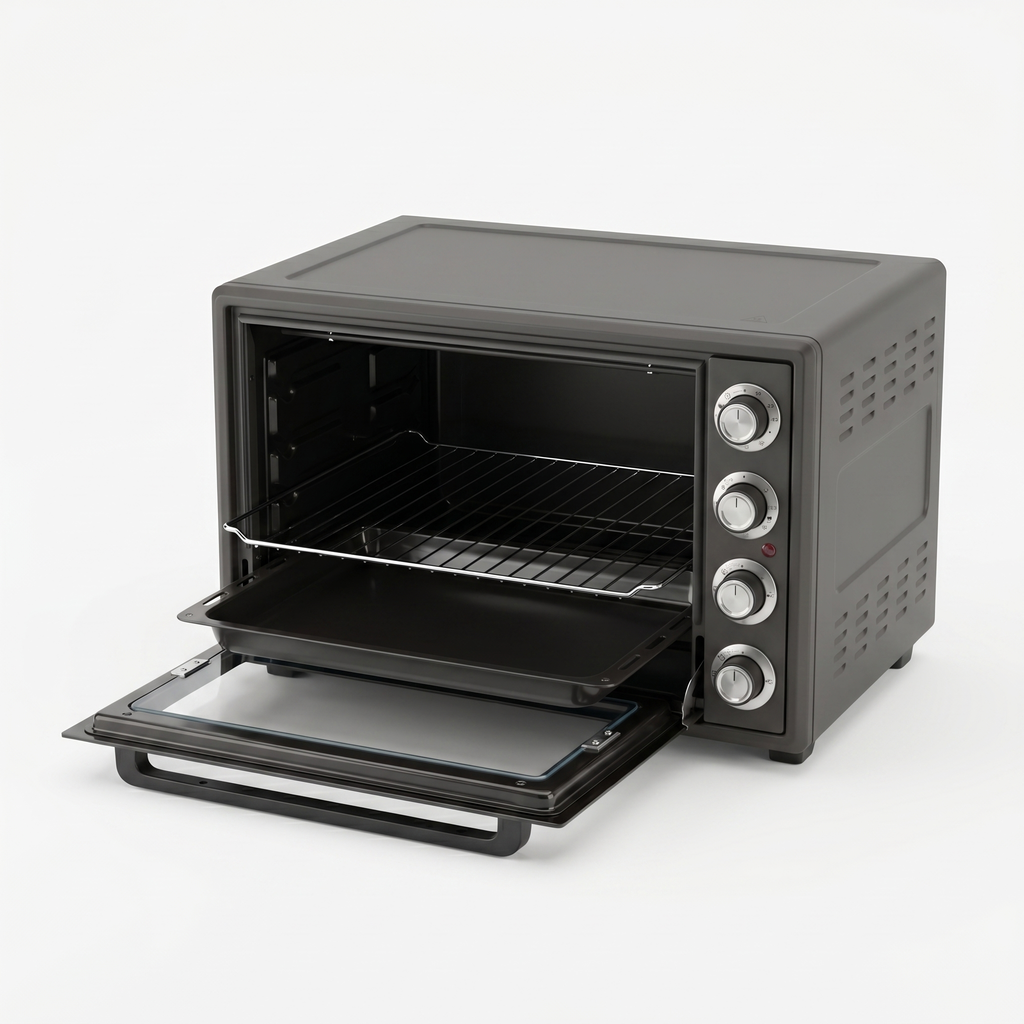 bakeVIA Mini-Oven 60 L – Met draaispit & 6 standen