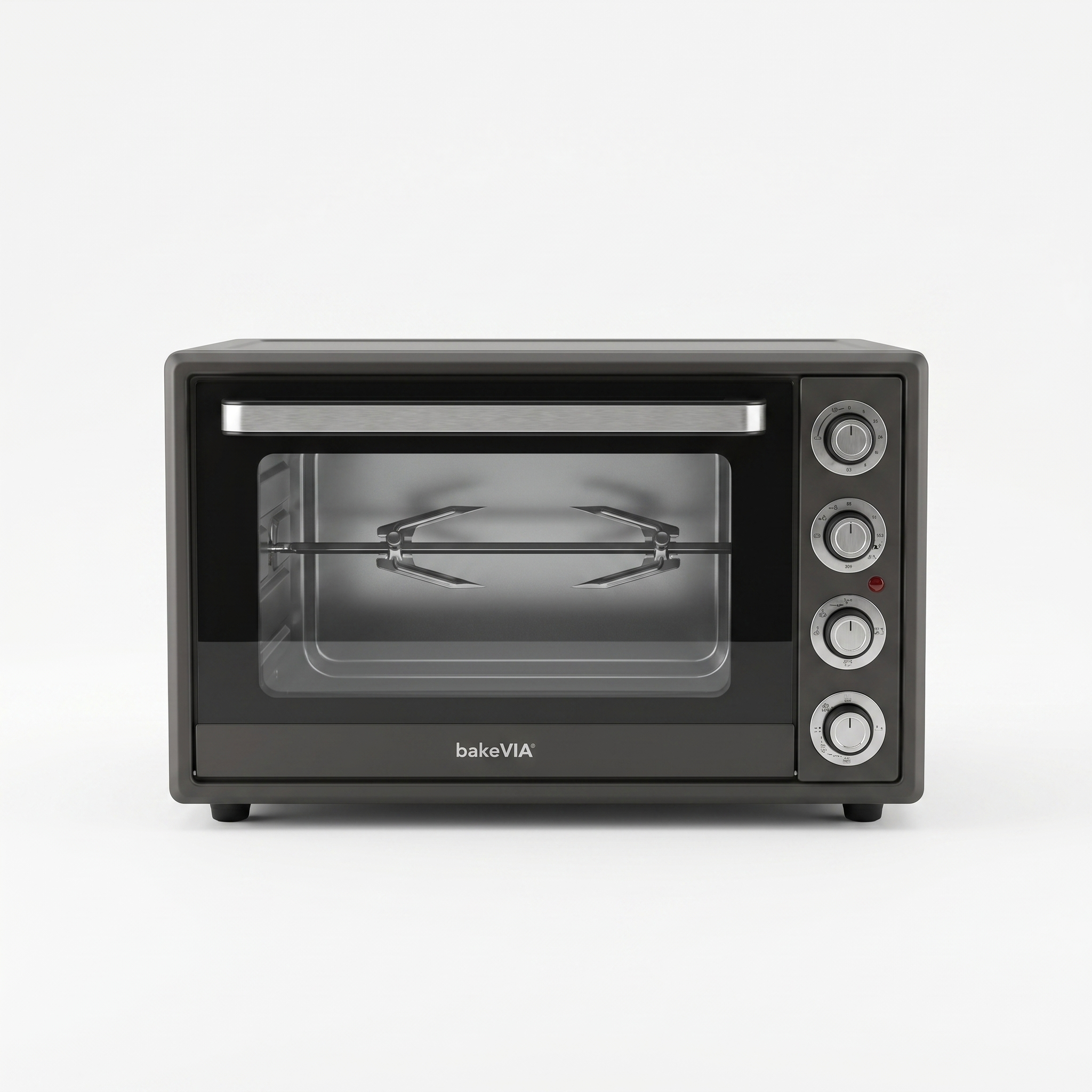 bakeVIA Mini-Oven 60 L – Met draaispit & 6 standen