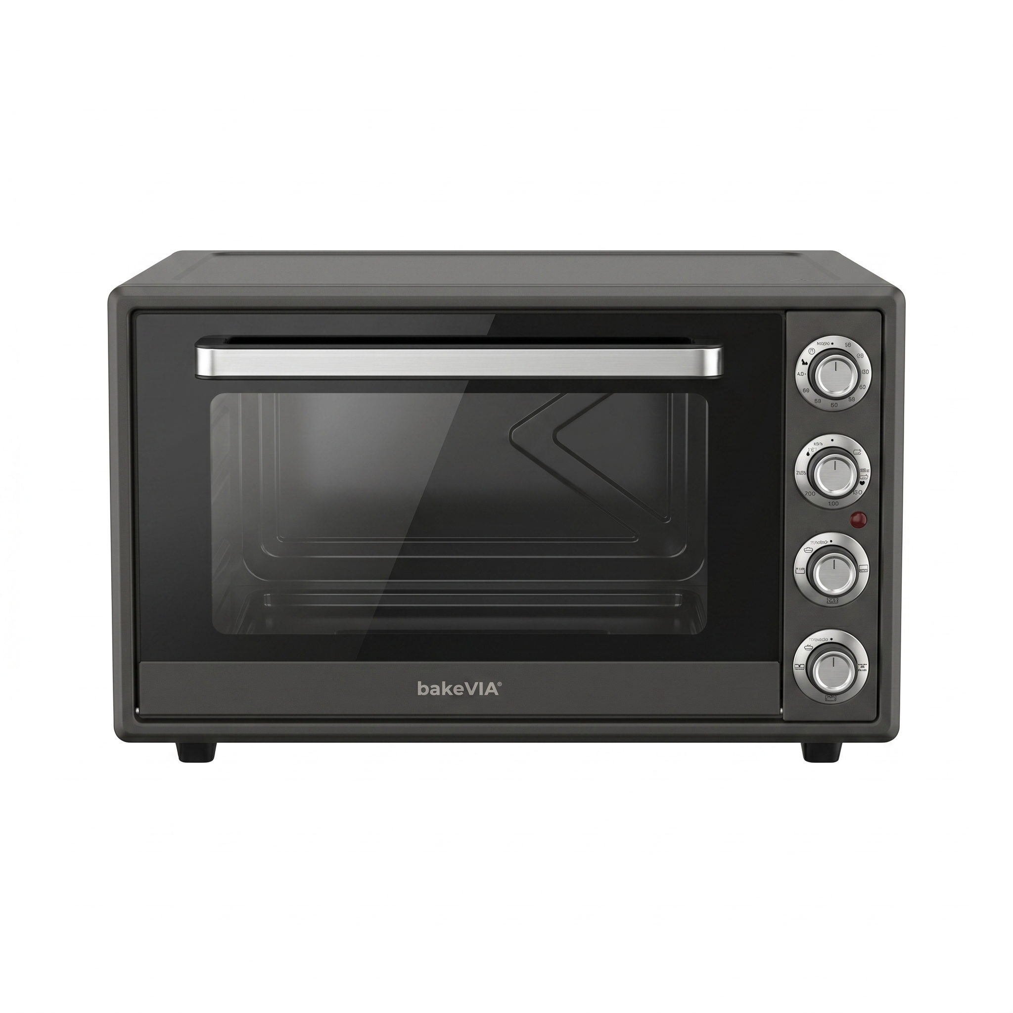 bakeVIA Minibackofen 60 L – Mit Drehspieß & 6 Stufen